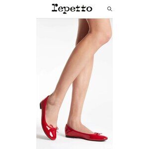 Repetto Cendrillon ballet Red Enamel Limited Edition Rare Popular Size 39 EU